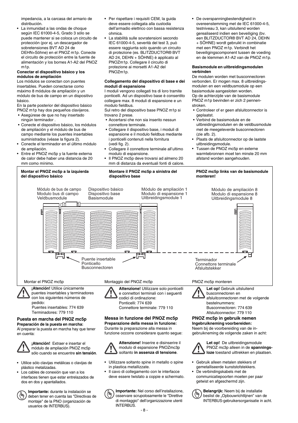 Pilz PNOZ mc5p Interbus User Manual | Page 8 / 12