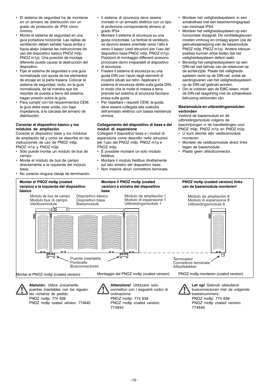 Pilz PNOZ mc6p CANopen coated version User Manual | Page 10 / 16