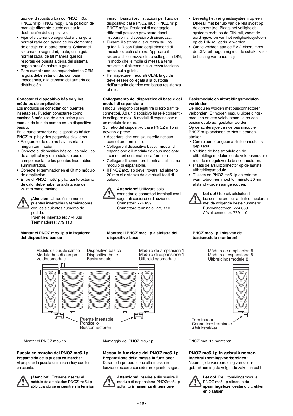 Pilz PNOZmc5.1p Interbus LWL / Fiberoptic User Manual | Page 10 / 16