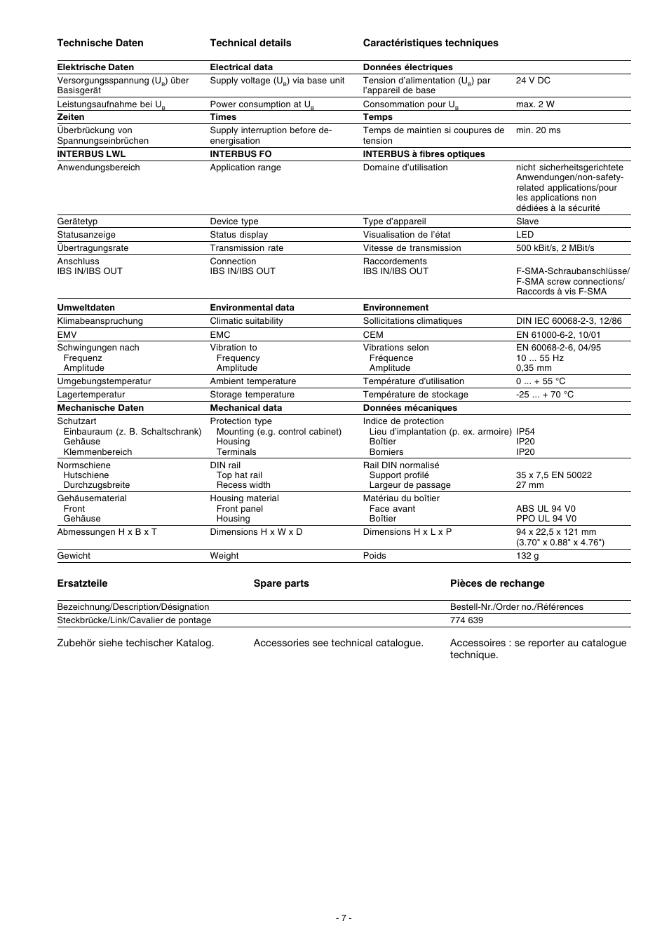 Pilz PNOZmc5.1p Interbus LWL / Fiberoptic User Manual | Page 7 / 16