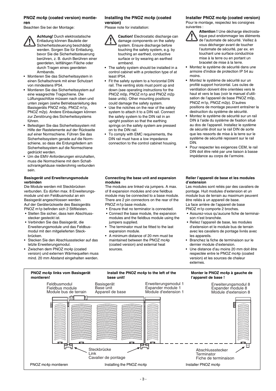 Pilz PNOZ mc4p DeviceNet coated version User Manual | Page 3 / 16