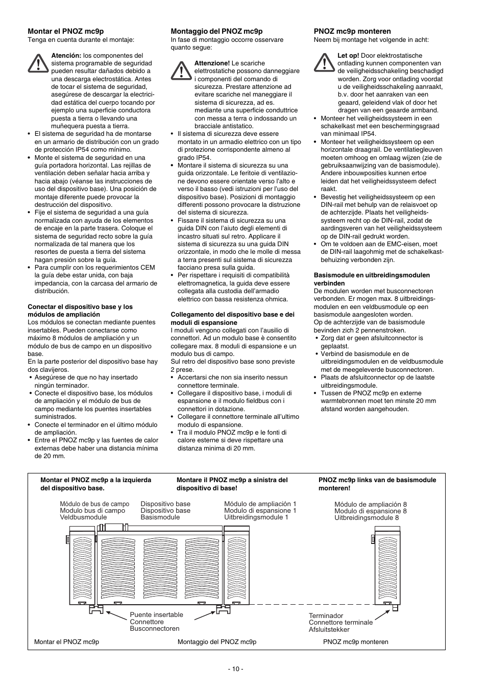 Pilz PNOZ mc9p Profinet IO User Manual | Page 10 / 16