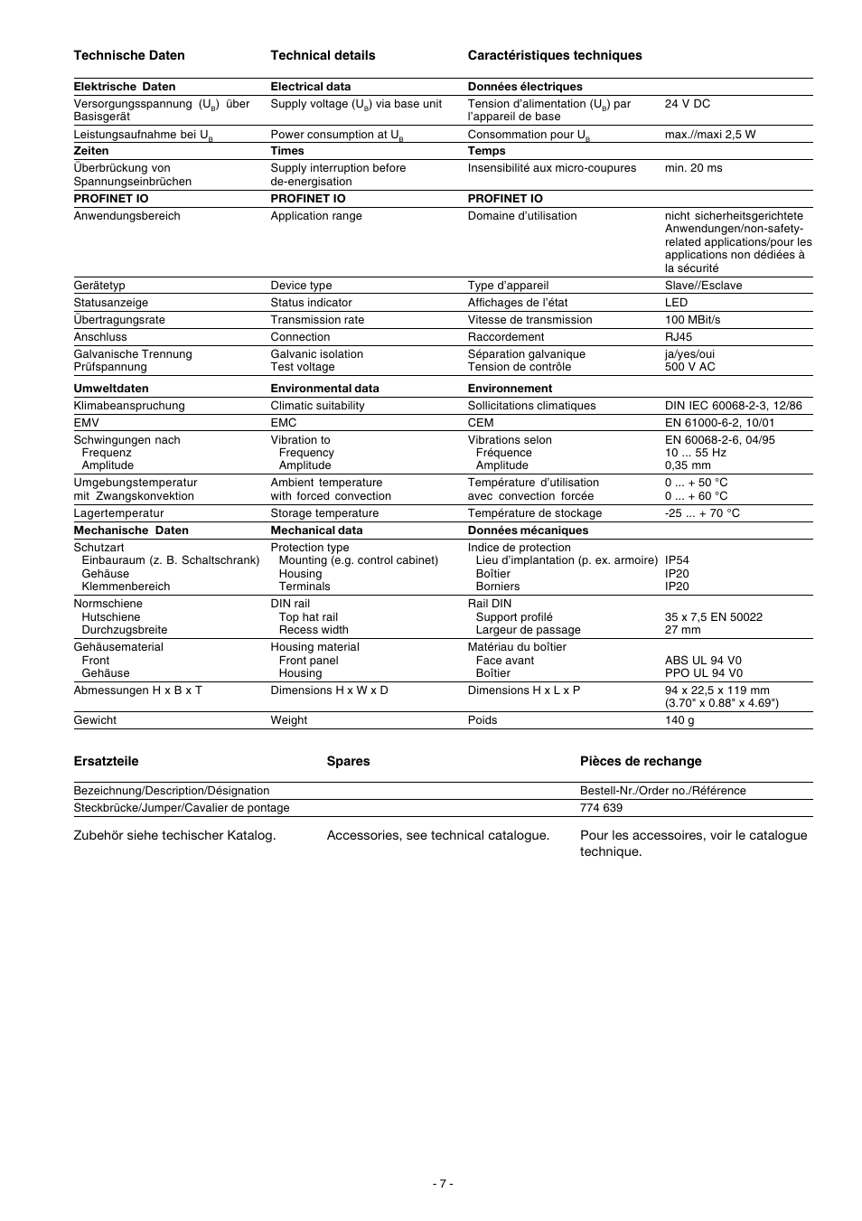 Pilz PNOZ mc9p Profinet IO User Manual | Page 7 / 16