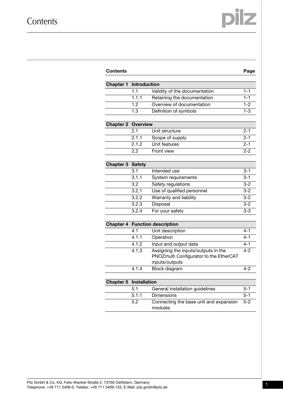 Pilz PNOZ mc3p Profibus 2 User Manual | Page 3 / 27