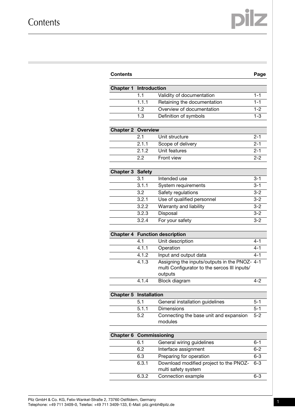 Pilz PNOZ mc10p SERCOS III User Manual | Page 3 / 27