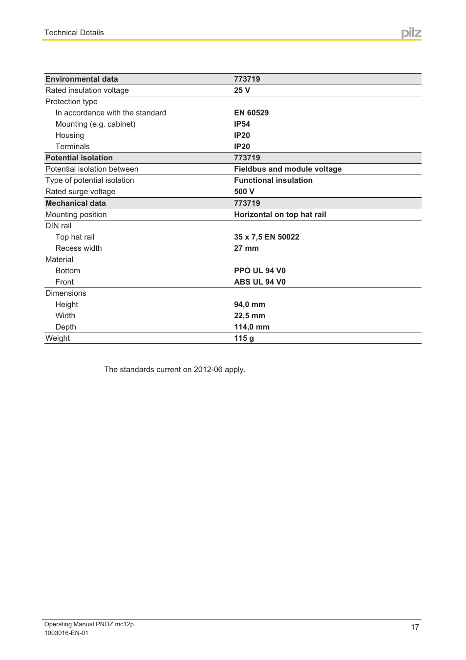Pilz PNOZ mc12p Powerlink User Manual | Page 17 / 19