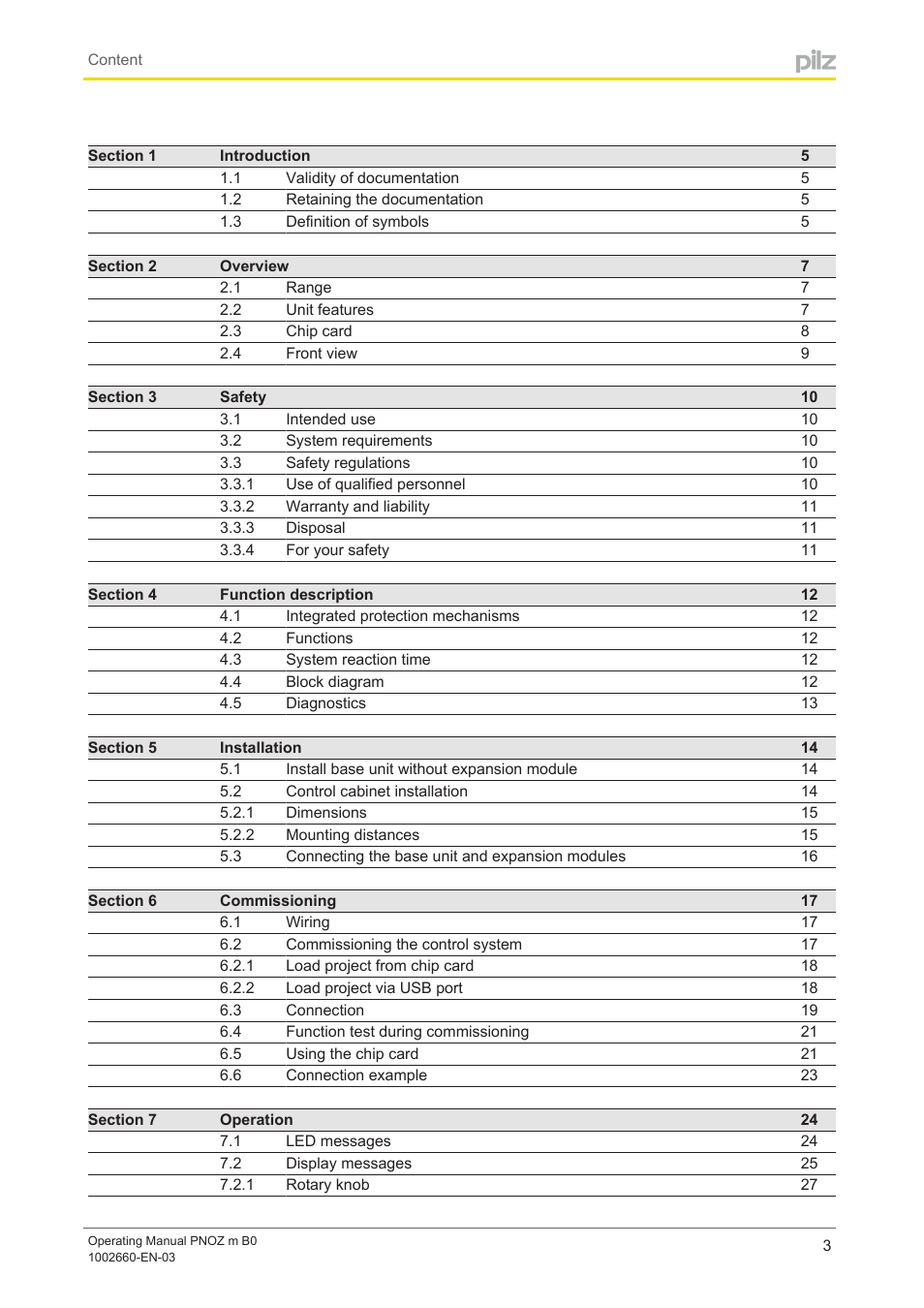 Pilz PNOZ m B0 User Manual | Page 3 / 39