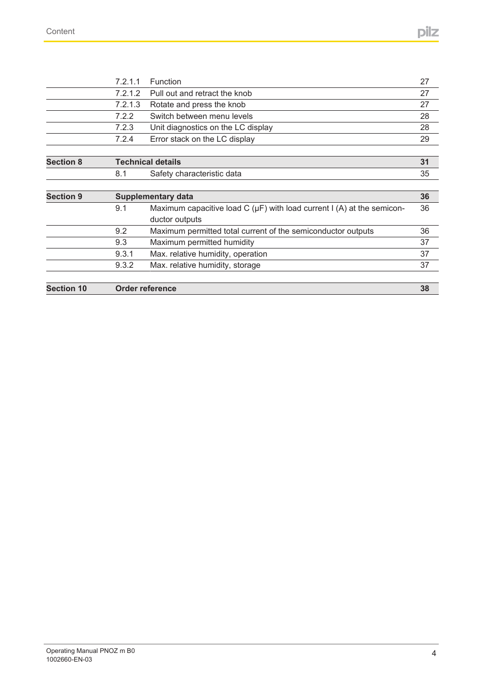 Pilz PNOZ m B0 User Manual | Page 4 / 39