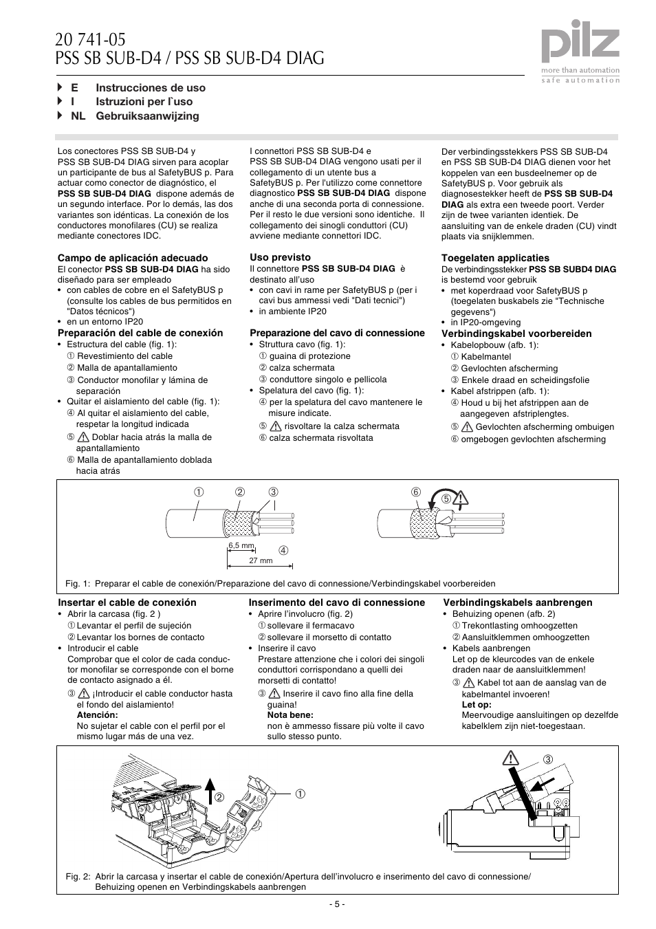 Àá â, Ãå ä | Pilz PSS SB M12 TERMINATOR User Manual | Page 5 / 8