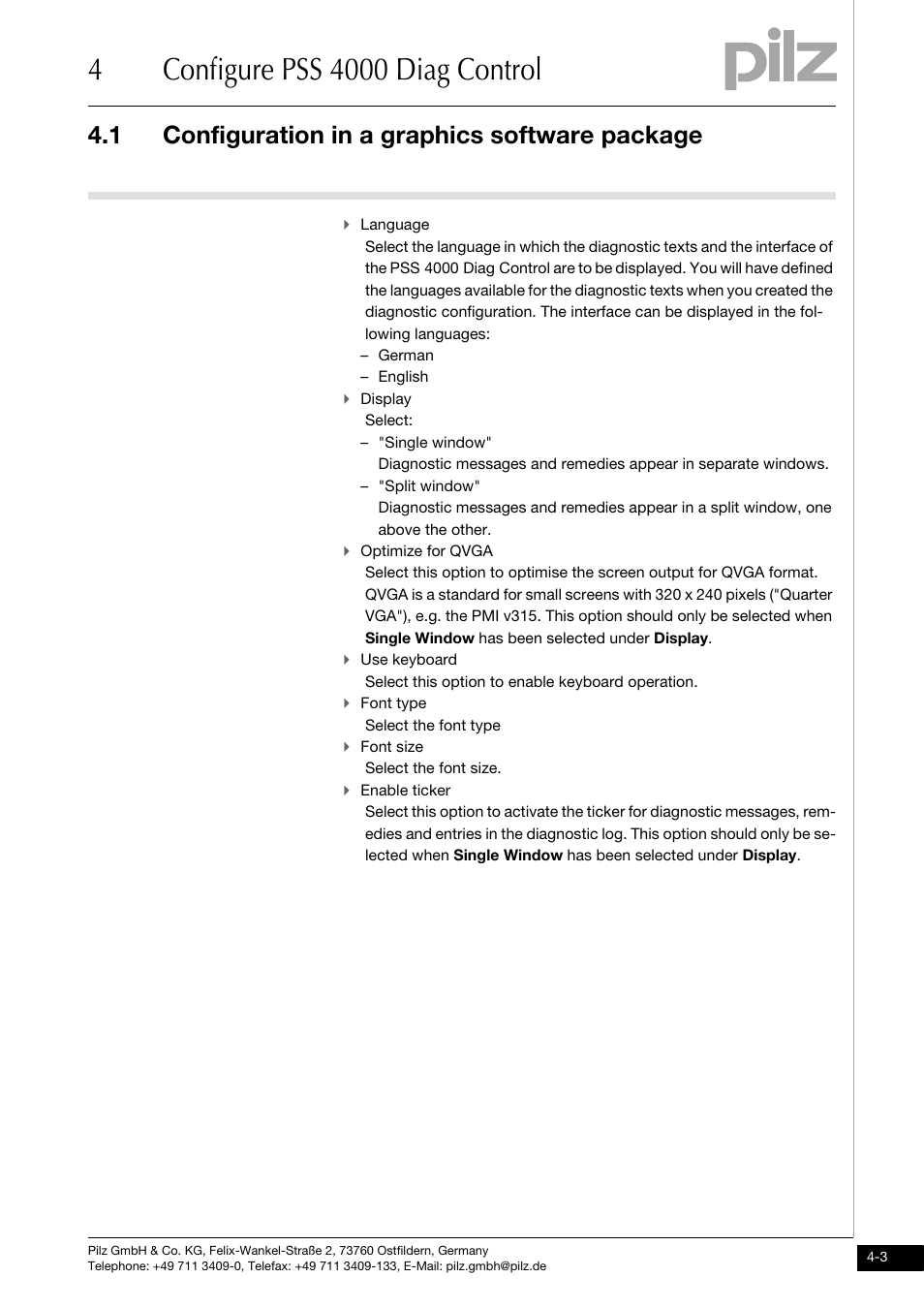 1 configuration in a graphics software package | Pilz PSSu H PLC1 FS SN SD User Manual | Page 15 / 47