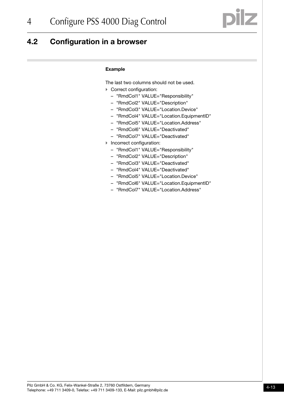 2 configuration in a browser | Pilz PSSu H PLC1 FS SN SD User Manual | Page 25 / 47