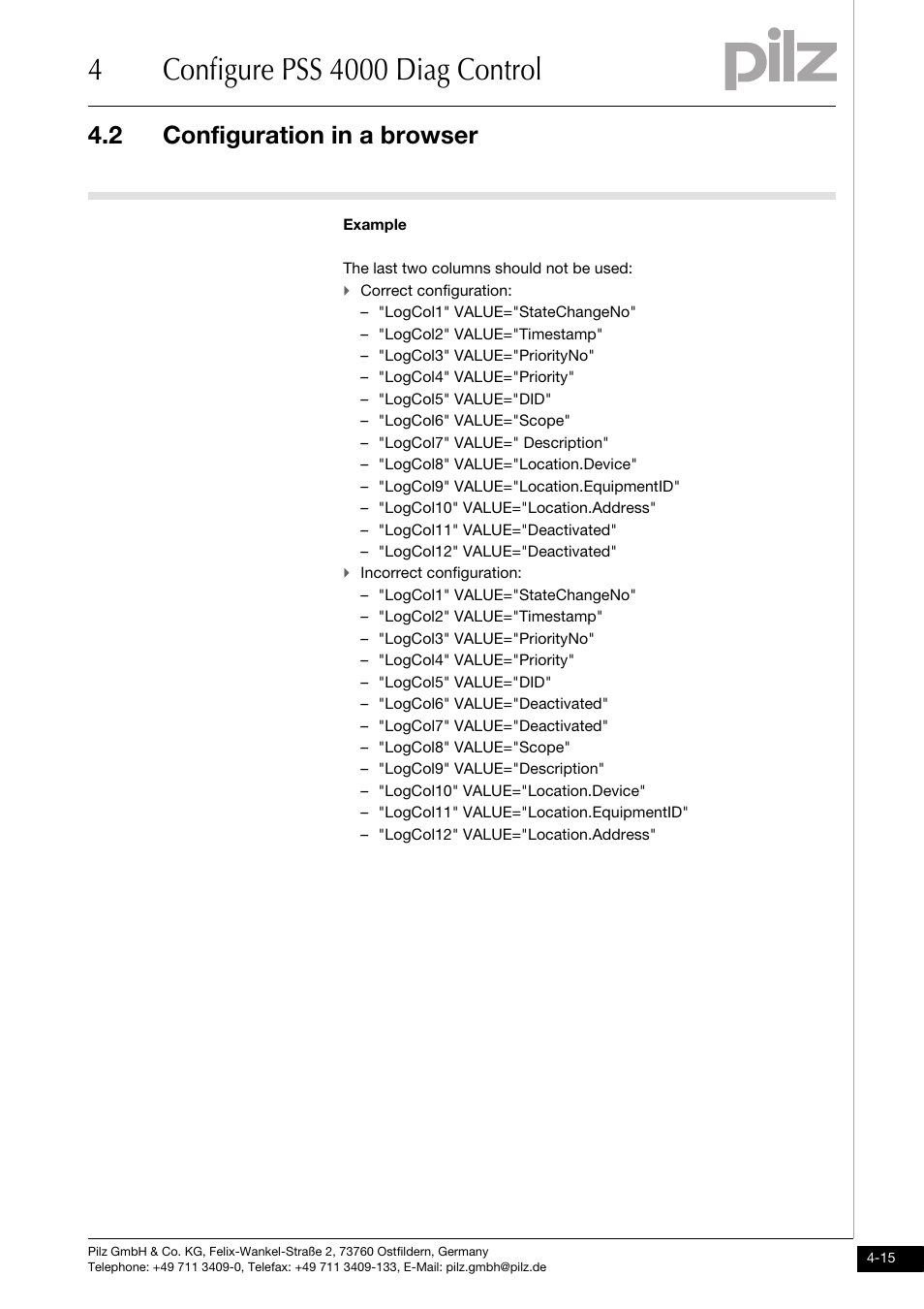 2 configuration in a browser | Pilz PSSu H PLC1 FS SN SD User Manual | Page 27 / 47