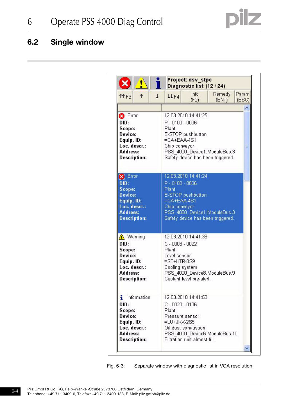 2 single window | Pilz PSSu H PLC1 FS SN SD User Manual | Page 34 / 47