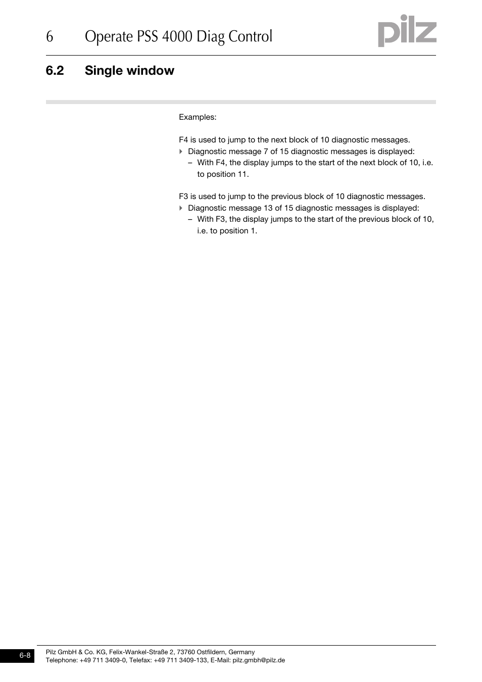 2 single window | Pilz PSSu H PLC1 FS SN SD User Manual | Page 38 / 47