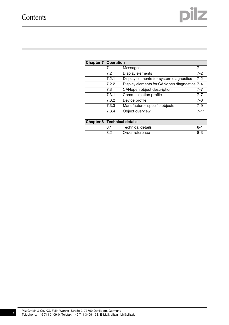 Pilz PSSu H CAN User Manual | Page 4 / 41