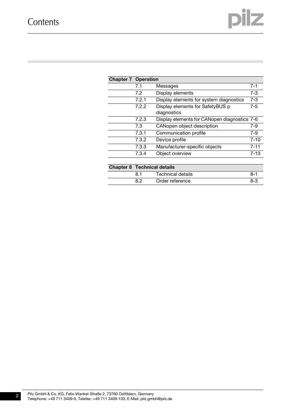 Pilz PSSu H SB CAN User Manual | Page 4 / 43