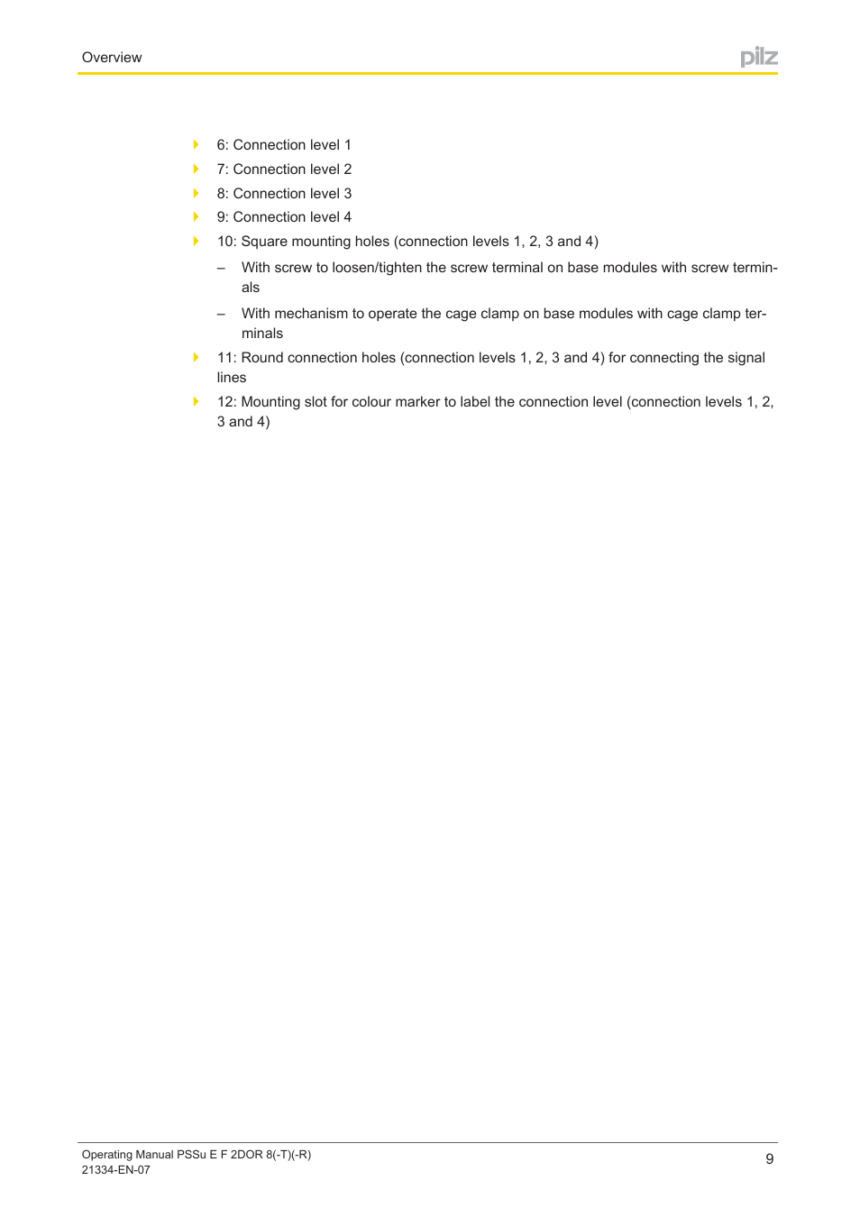 Pilz PSSu E F 2DOR 8 User Manual | Page 9 / 36