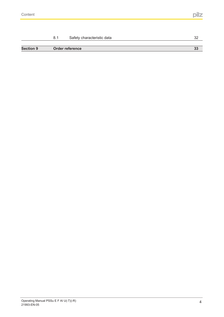 Pilz PSSu E F AI U User Manual | Page 4 / 35