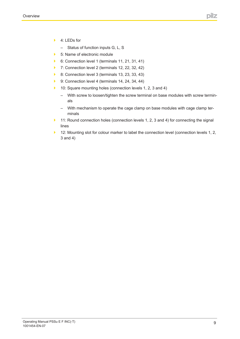 Pilz PSSu E F INC User Manual | Page 9 / 41