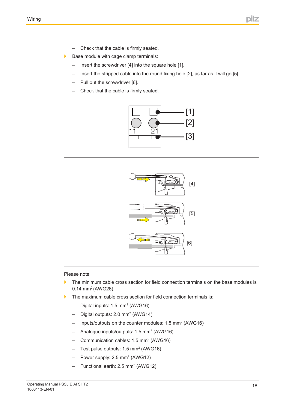 Pilz PSSu E AI SHT2 User Manual | Page 18 / 26