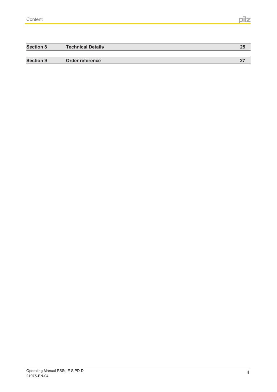 Pilz PSSu E S PD-D User Manual | Page 4 / 28