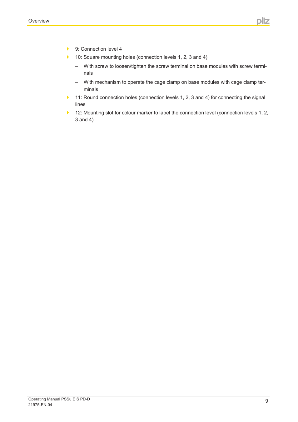 Pilz PSSu E S PD-D User Manual | Page 9 / 28