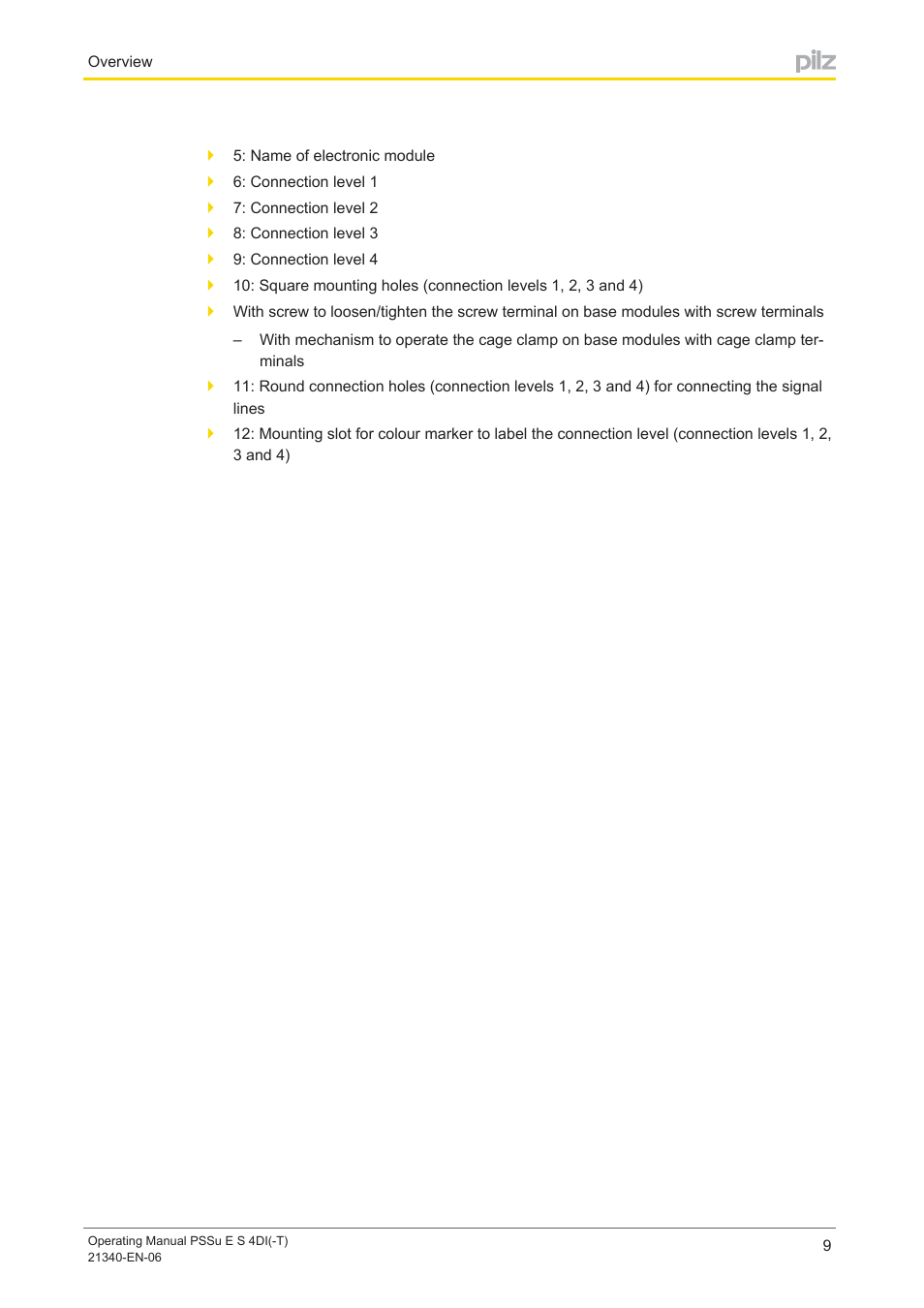Pilz PSSu E S 4DI User Manual | Page 9 / 31