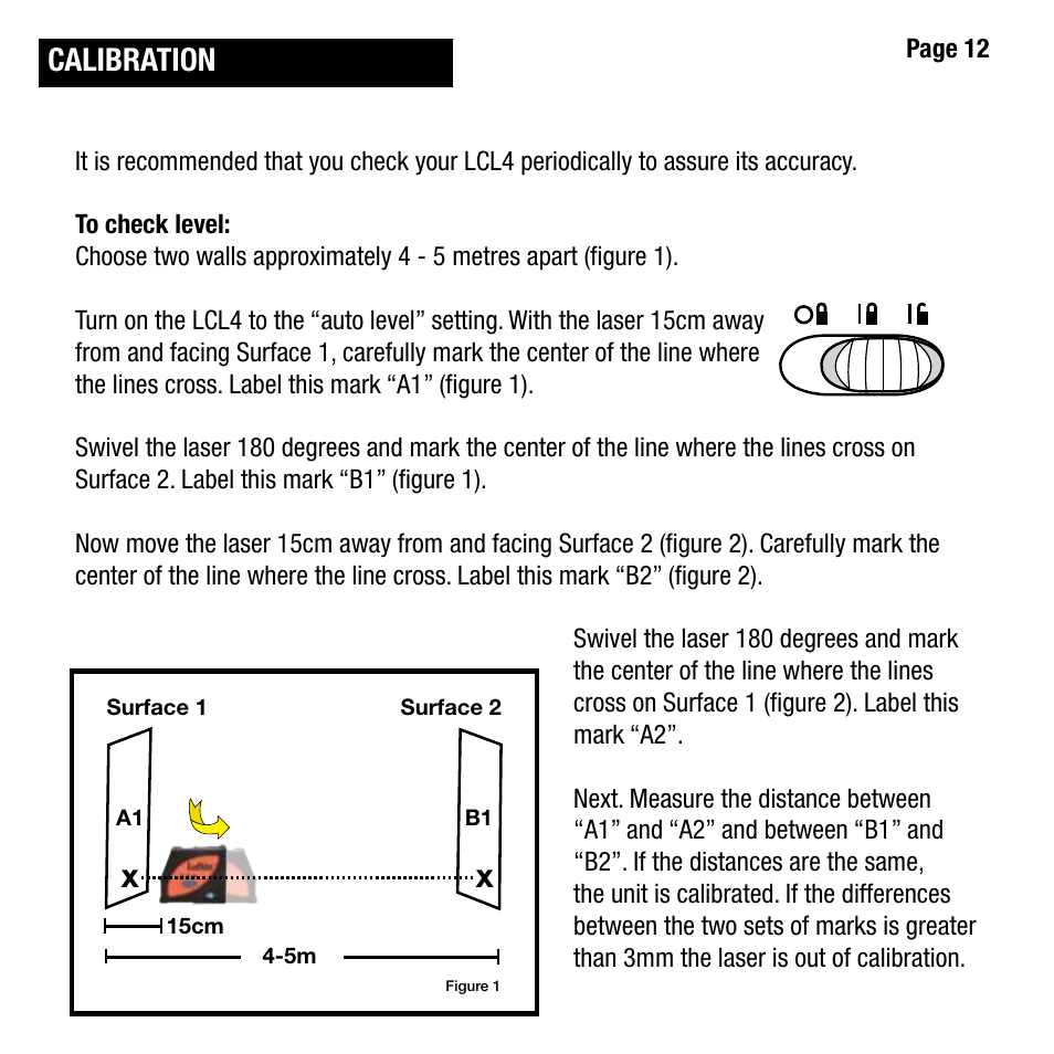 Calibration | Cooper Hand Tools LUFKIN LCL4 User Manual | Page 12 / 17