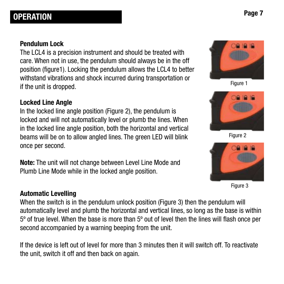 Operation | Cooper Hand Tools LUFKIN LCL4 User Manual | Page 7 / 17