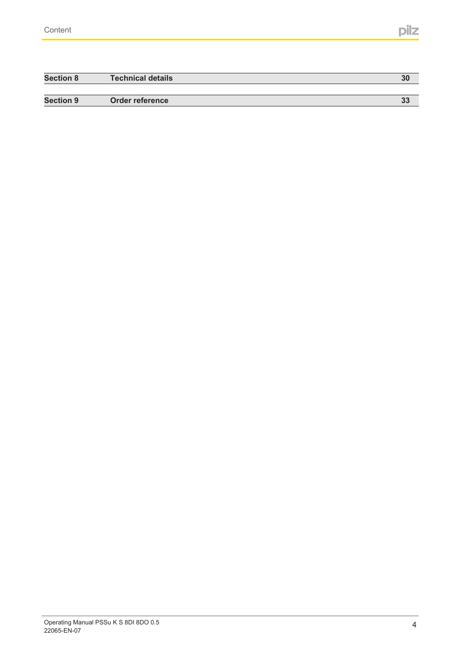 Pilz PSSu K S 8DI 8DO 0.5 User Manual | Page 4 / 34