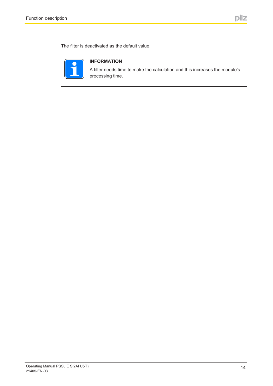 Pilz PSSu E S 2AI U User Manual | Page 14 / 43