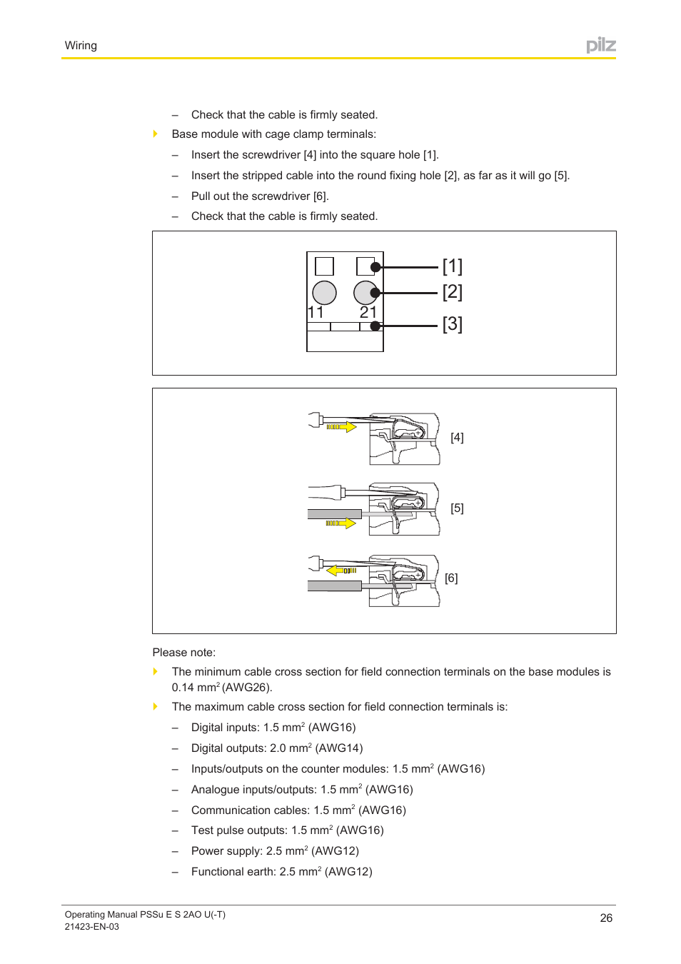 Pilz PSSu E S 2AO U User Manual | Page 26 / 36
