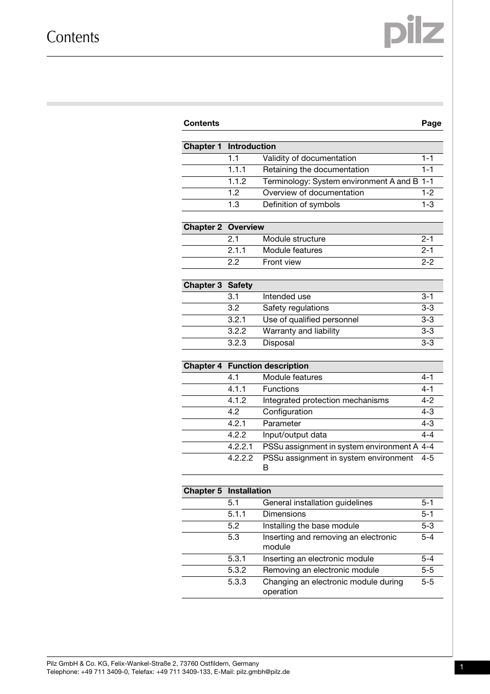 Pilz PSSu E S ABS SSI User Manual | Page 3 / 43