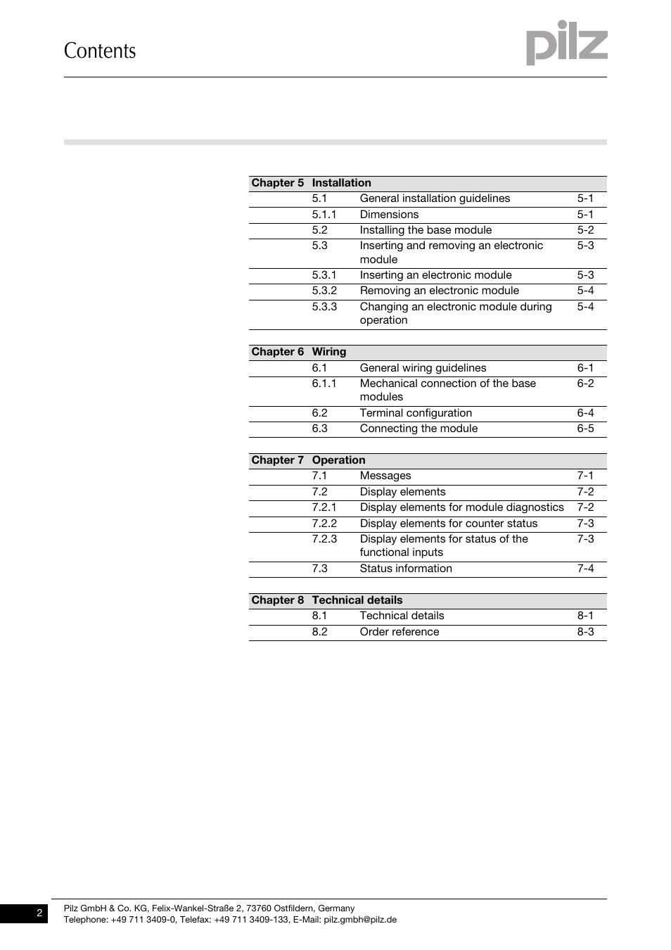 Pilz PSSu E S INC User Manual | Page 4 / 49
