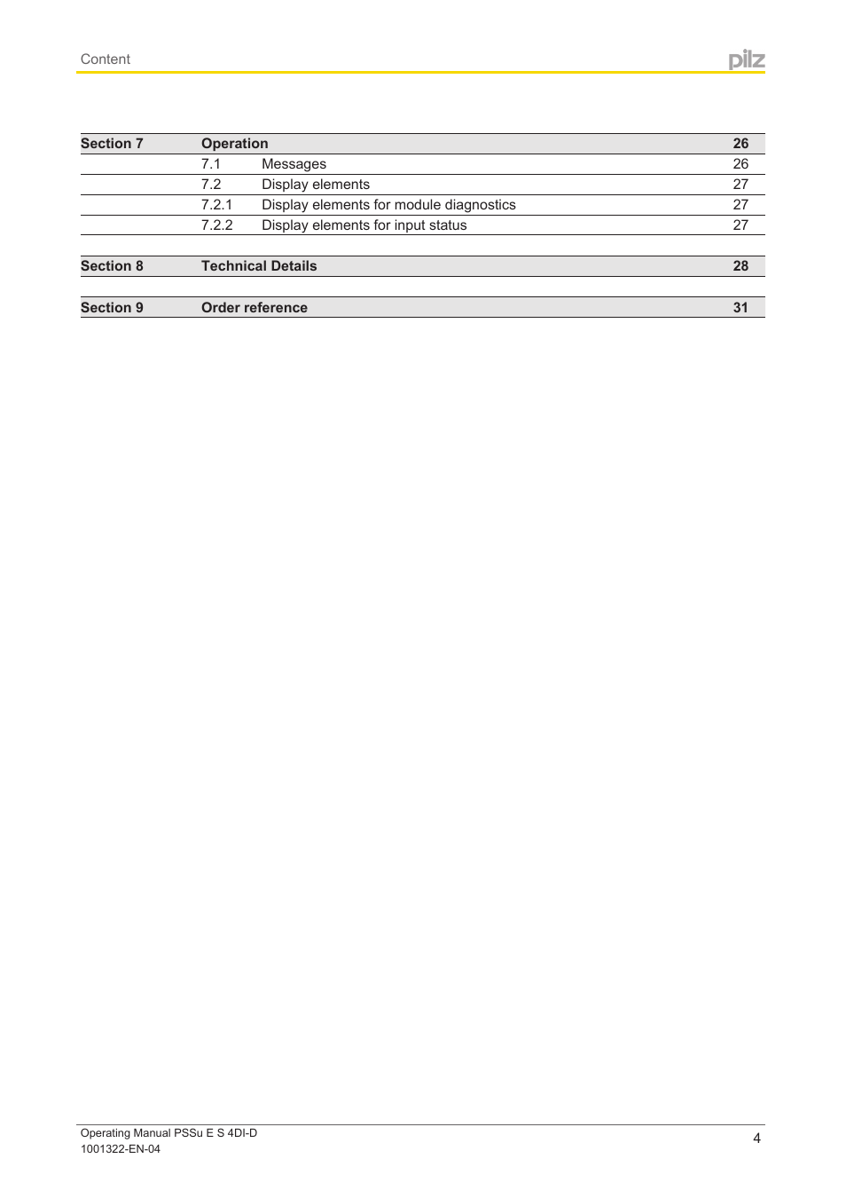 Pilz PSSu E S 4DI-D User Manual | Page 4 / 32