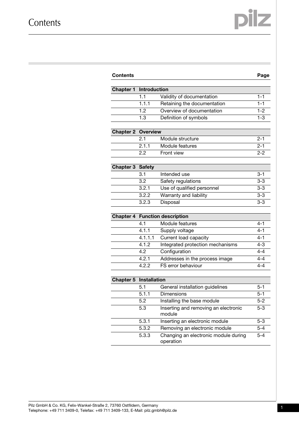 Pilz PSSu E F PS-P User Manual | Page 3 / 37