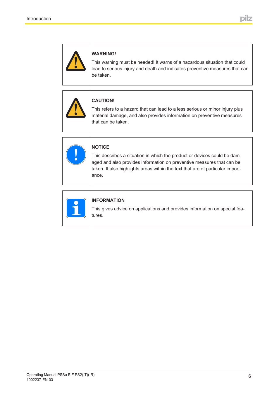 Pilz PSSu E F PS2 User Manual | Page 6 / 31