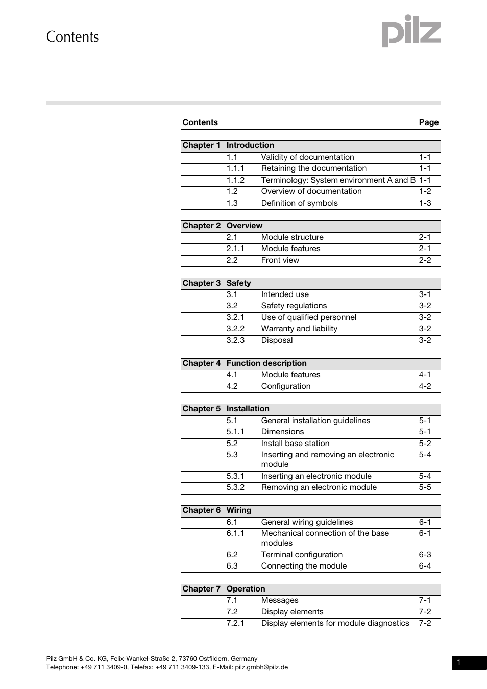 Pilz PSSu XB F -T User Manual | Page 3 / 33