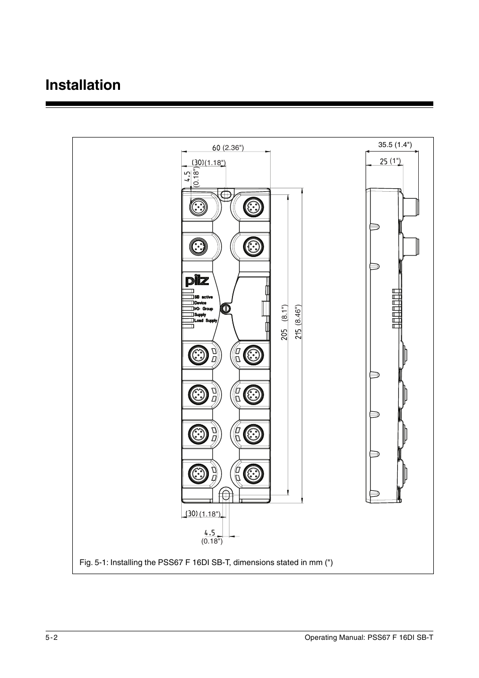 Installation | Pilz PSS67 F 16DI SB-T User Manual | Page 22 / 51