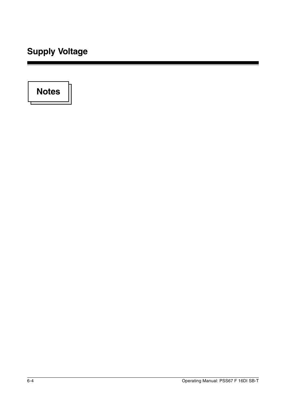 Supply voltage | Pilz PSS67 F 16DI SB-T User Manual | Page 26 / 51