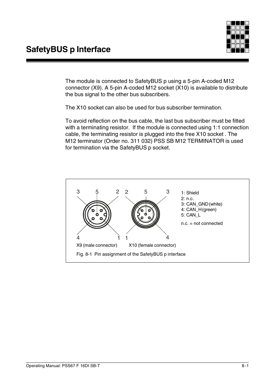 Safetybus p interface | Pilz PSS67 F 16DI SB-T User Manual | Page 39 / 51