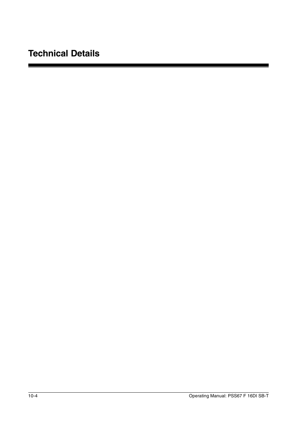 Technical details | Pilz PSS67 F 16DI SB-T User Manual | Page 50 / 51