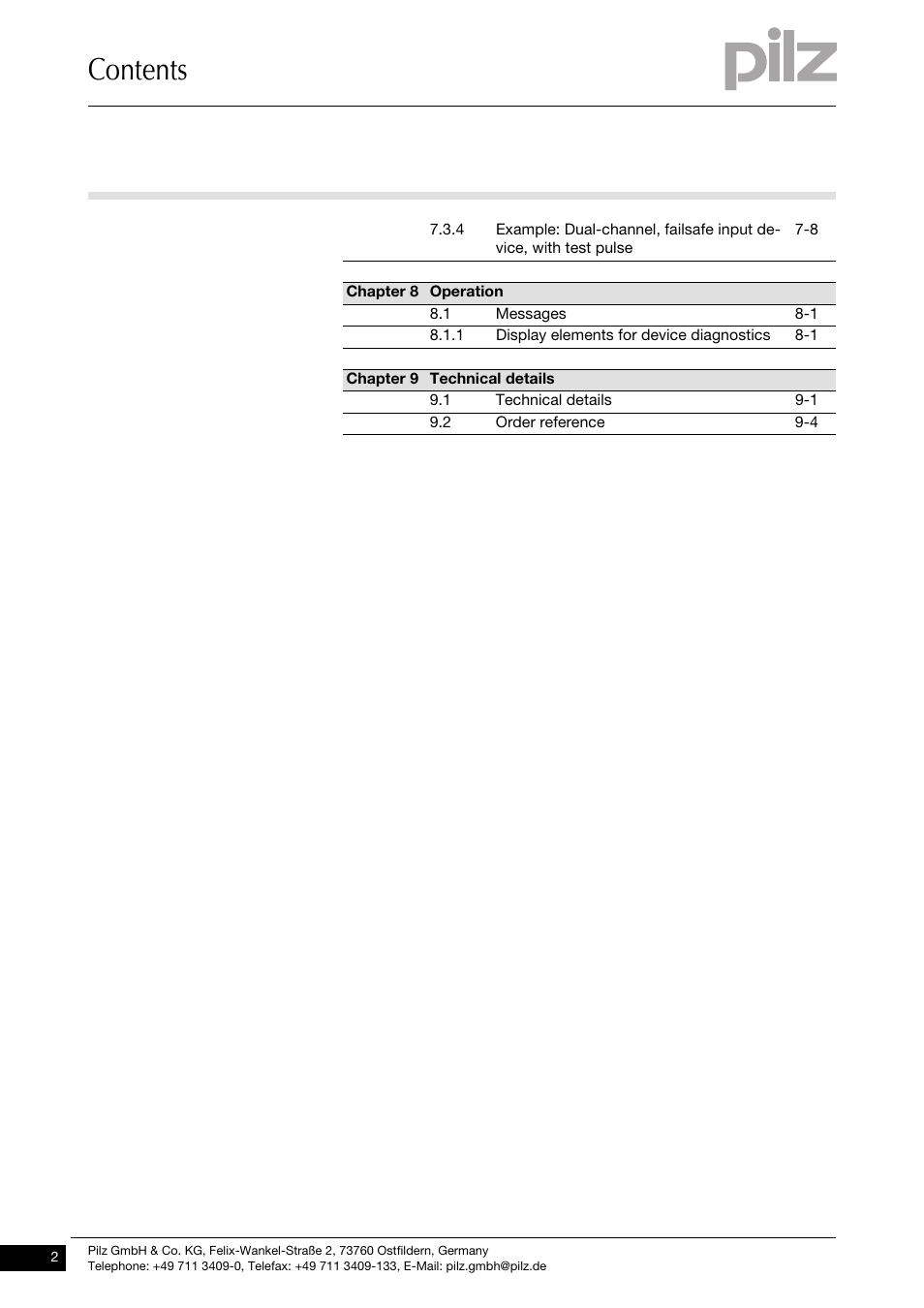 Pilz PDP67 F 8DI ION HP User Manual | Page 4 / 37