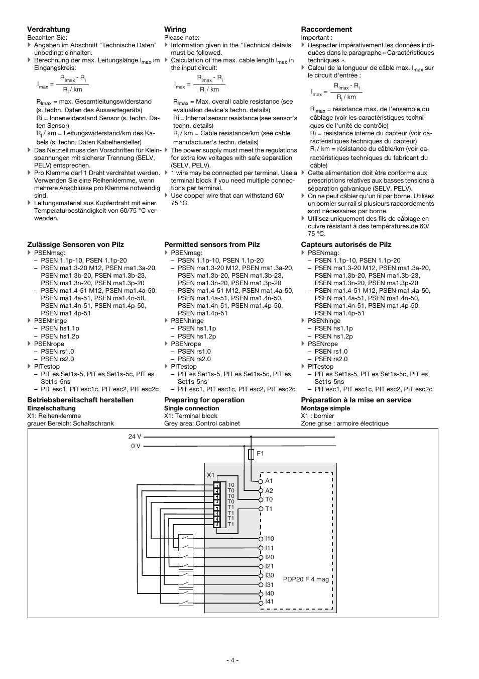 Pilz PDP20 F 4 mag User Manual | Page 4 / 8