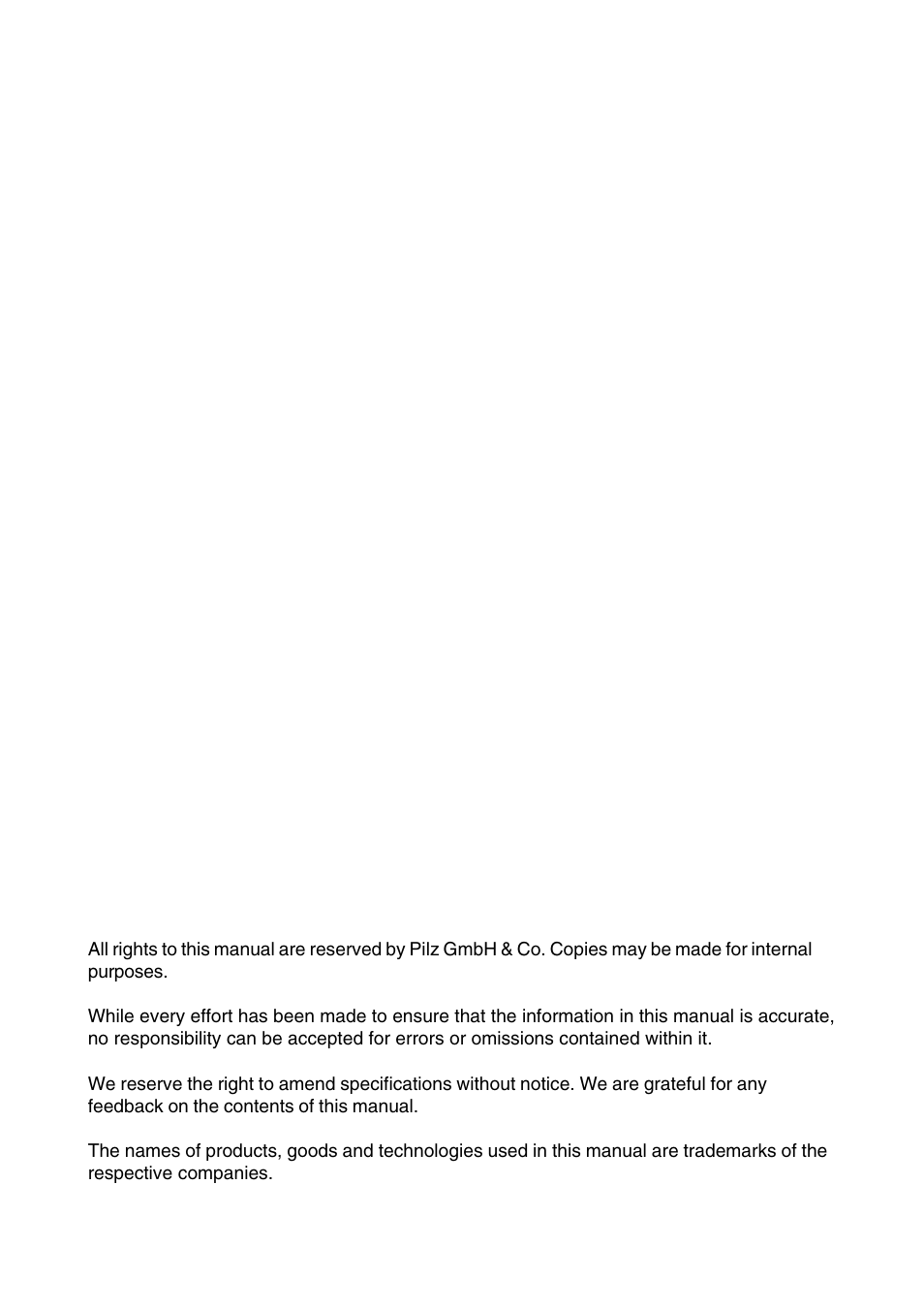 Preface | Pilz PSS SB TESTER D User Manual | Page 2 / 47