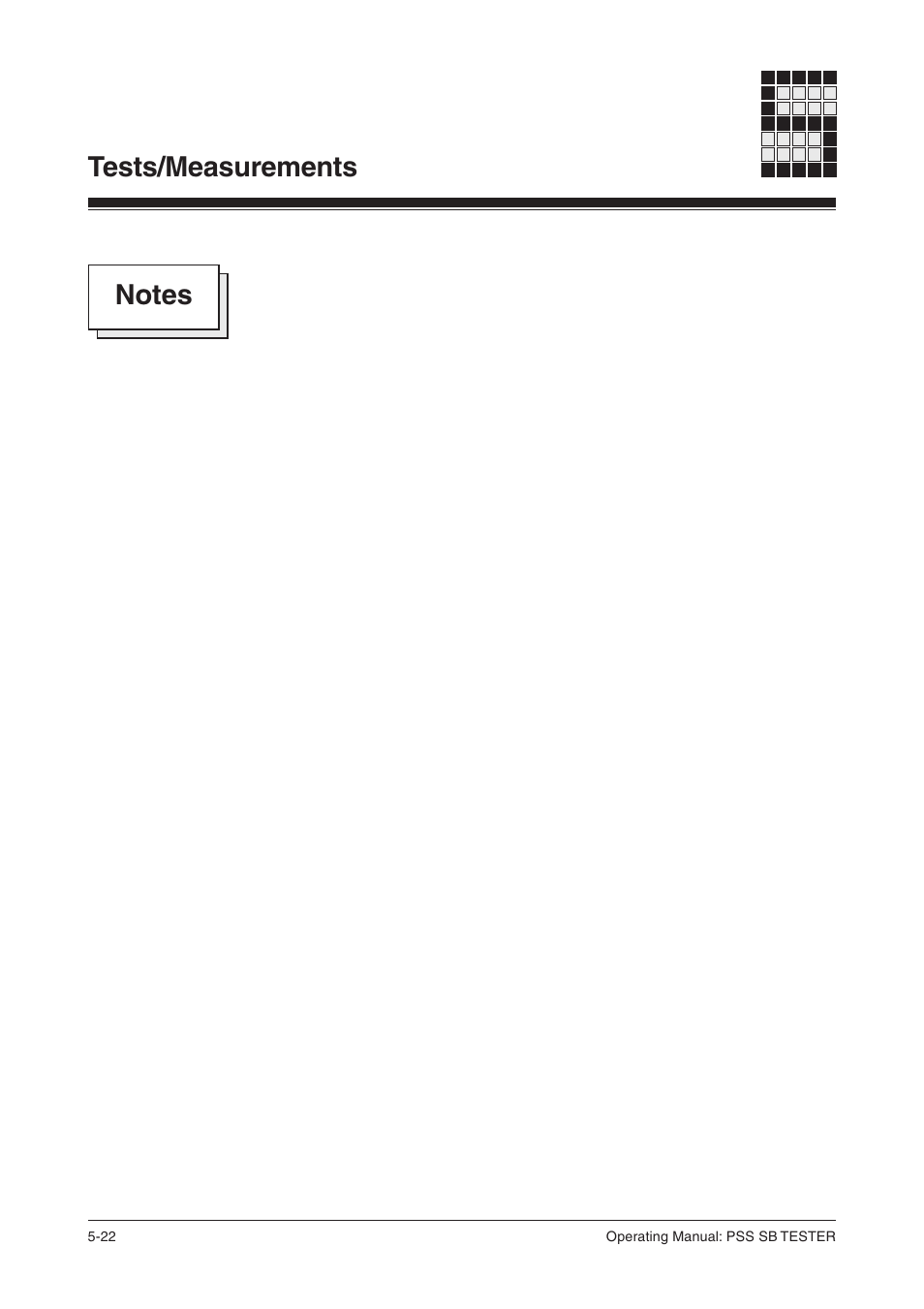 Tests/measurements | Pilz PSS SB TESTER D User Manual | Page 40 / 47