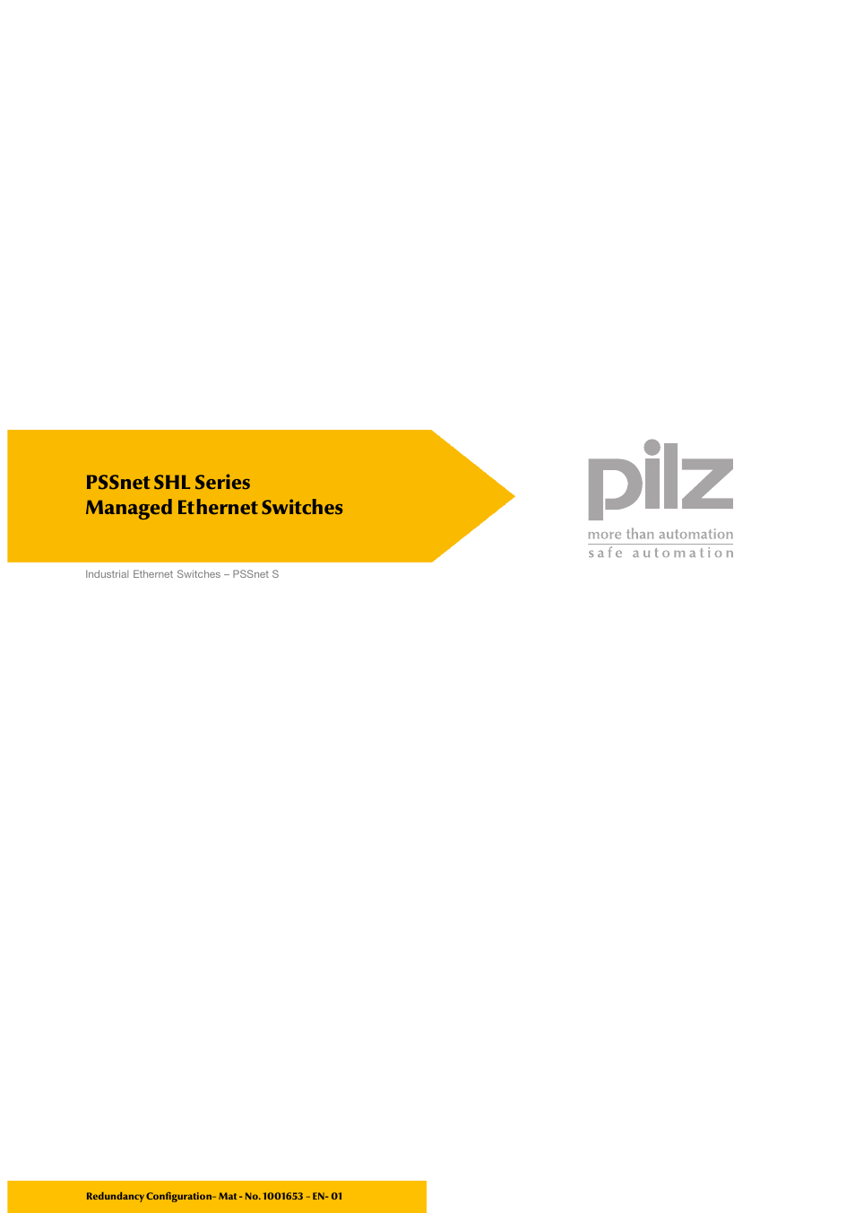 Pilz PSSnet SHL 8T MRP User Manual | 86 pages