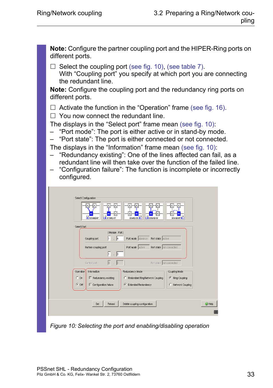 Pilz PSSnet SHL 8T MRP User Manual | Page 33 / 86