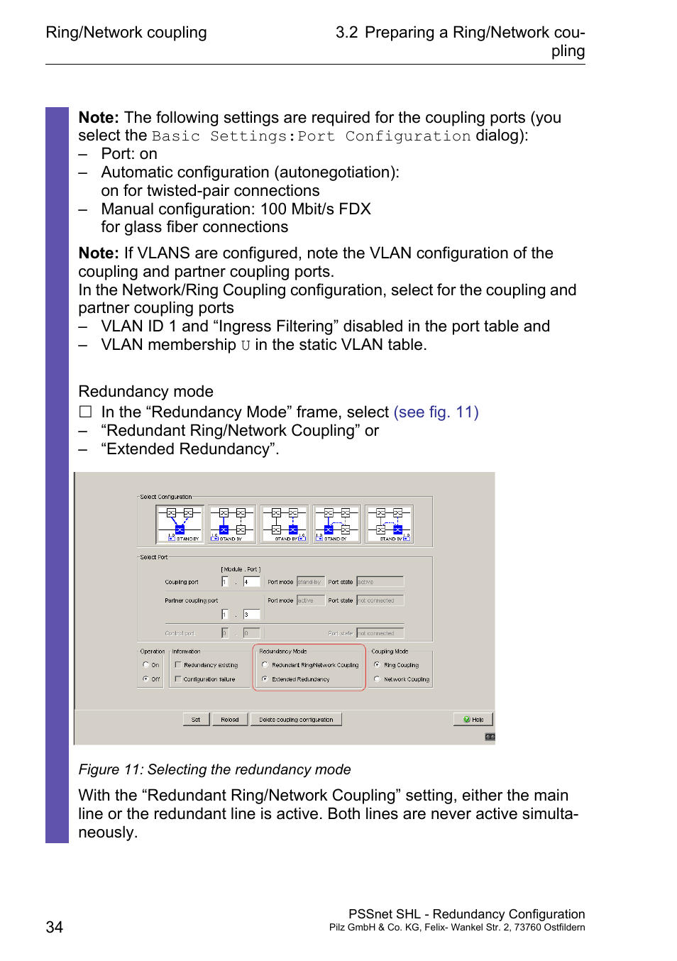 Pilz PSSnet SHL 8T MRP User Manual | Page 34 / 86