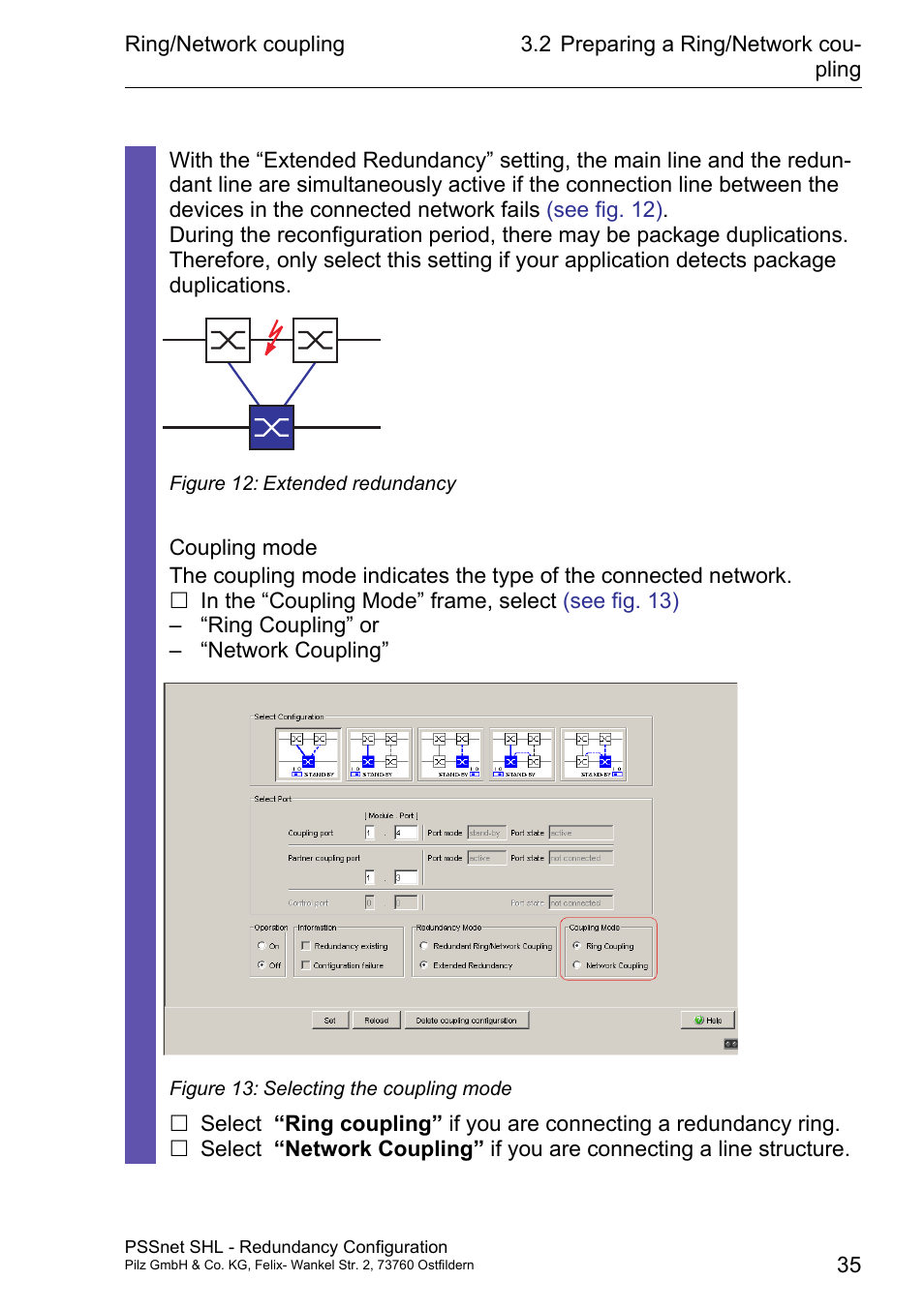 Pilz PSSnet SHL 8T MRP User Manual | Page 35 / 86